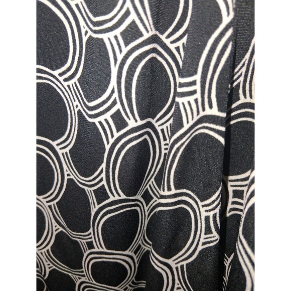 NWT George Black/White Geometric Pull-on Skirt Sz XL - Picture 2 of 3